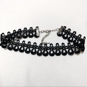 Black Lace Choker 90’s inspired Necklace